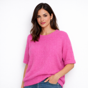Latika Light Knitted Alpaca Jumper SweaterPink